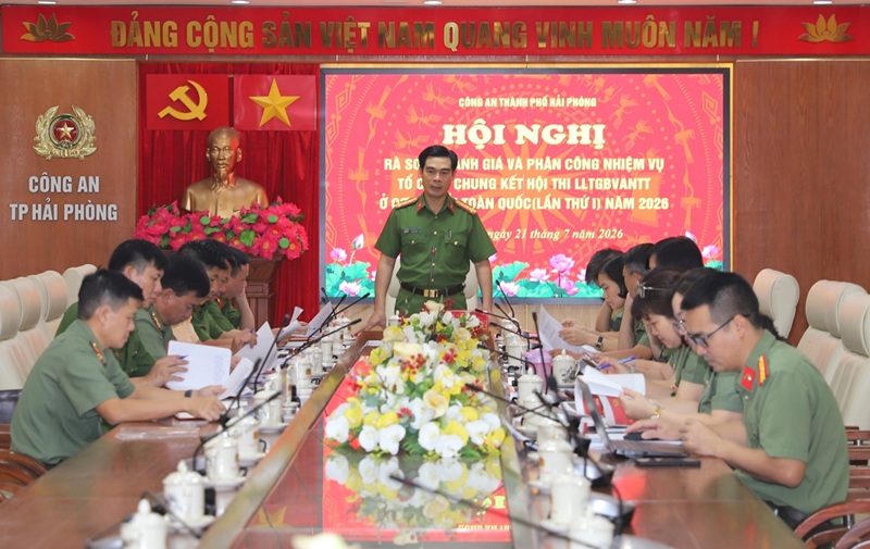 Khẩn trương hoàn tất các nhiệm vụ tổ chức Chung kết Hội thi lực lượng tham gia bảo vệ ANTT ở cơ sở giỏi toàn quốc lần thứ nhất tại Hải Phòng